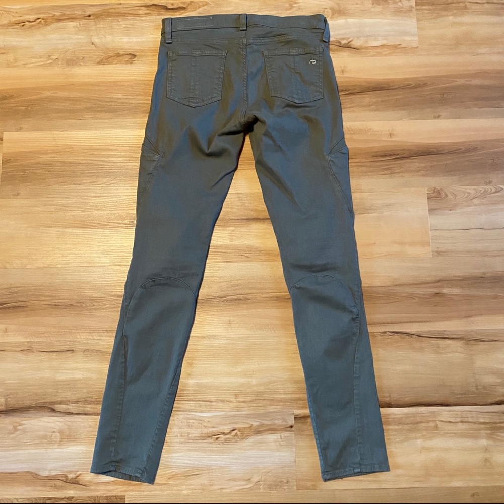 Rag And Bone Army Green Denim Size 27 - image 5